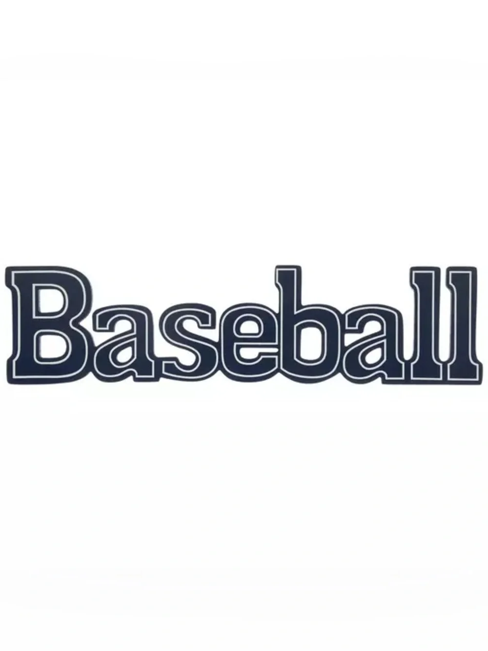 Blue Baseball Wood Wall Decor